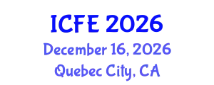 International Conference on Nutrition and Food Engineering (ICFE) December 16, 2026 - Quebec City, Canada