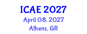 International Conference on Applied Electrochemistry (ICAE) April 08, 2027 - Athens, Greece