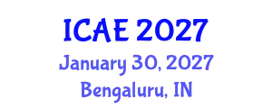International Conference on Applied Electrochemistry (ICAE) January 30, 2027 - Bengaluru, India