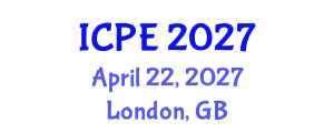 International Conference on Polymer Engineering (ICPE) April 22, 2027 - London, United Kingdom