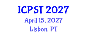 International Conference on Polymer Science and Technology (ICPST) April 15, 2027 - Lisbon, Portugal