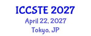 International Conference on Control Systems and Transportation Engineering (ICCSTE) April 22, 2027 - Tokyo, Japan