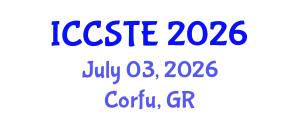 International Conference on Control Systems and Transportation Engineering (ICCSTE) July 03, 2026 - Corfu, Greece
