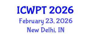 International Conference on Water Purification Technologies (ICWPT) February 23, 2026 - New Delhi, India