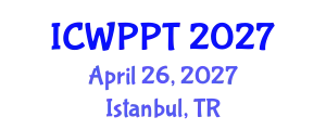International Conference on Water Pollution and Purification Technologies (ICWPPT) April 26, 2027 - Istanbul, Turkey