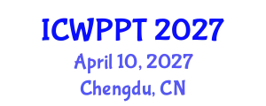 International Conference on Water Pollution and Purification Technologies (ICWPPT) April 10, 2027 - Chengdu, China
