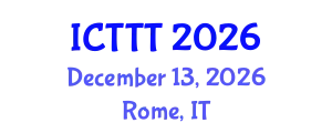 International Conference on Telecare, Telehealth and Telemedicine (ICTTT) December 13, 2026 - Rome, Italy