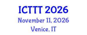 International Conference on Telecare, Telehealth and Telemedicine (ICTTT) November 11, 2026 - Venice, Italy