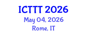 International Conference on Telecare, Telehealth and Telemedicine (ICTTT) May 04, 2026 - Rome, Italy