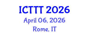 International Conference on Telecare, Telehealth and Telemedicine (ICTTT) April 06, 2026 - Rome, Italy