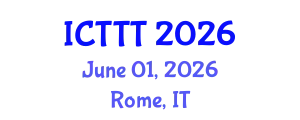 International Conference on Telecare, Telehealth and Telemedicine (ICTTT) June 01, 2026 - Rome, Italy