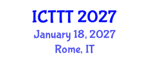 International Conference on Telecare, Telehealth and Telemedicine (ICTTT) January 18, 2027 - Rome, Italy