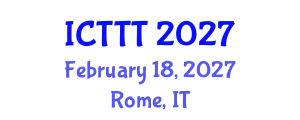 International Conference on Telecare, Telehealth and Telemedicine (ICTTT) February 18, 2027 - Rome, Italy