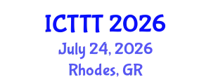 International Conference on Telecare, Telehealth and Telemedicine (ICTTT) July 24, 2026 - Rhodes, Greece