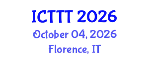 International Conference on Telecare, Telehealth and Telemedicine (ICTTT) October 04, 2026 - Florence, Italy