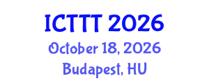 International Conference on Telecare, Telehealth and Telemedicine (ICTTT) October 18, 2026 - Budapest, Hungary