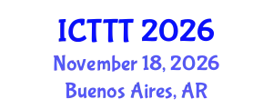 International Conference on Telecare, Telehealth and Telemedicine (ICTTT) November 18, 2026 - Buenos Aires, Argentina