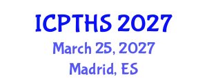 International Conference on Physical Therapy and Health Sciences (ICPTHS) March 25, 2027 - Madrid, Spain