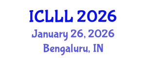 International Conference on Linguistics, Languages and Literatures (ICLLL) January 26, 2026 - Bengaluru, India