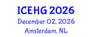 International Conference on Environmental and Human Geography (ICEHG) December 02, 2026 - Amsterdam, Netherlands
