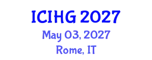 International Conference on Integrated and Human Geography (ICIHG) May 03, 2027 - Rome, Italy