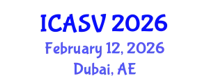 International Conference on Animal Sciences and Veterinary (ICASV) February 12, 2026 - Dubai, United Arab Emirates