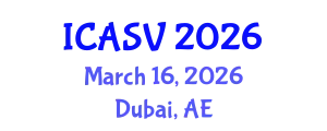 International Conference on Animal Sciences and Veterinary (ICASV) March 16, 2026 - Dubai, United Arab Emirates