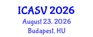 International Conference on Animal Sciences and Veterinary (ICASV) August 23, 2026 - Budapest, Hungary