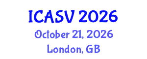 International Conference on Animal Sciences and Veterinary (ICASV) October 21, 2026 - London, United Kingdom