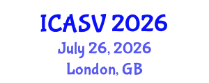 International Conference on Animal Sciences and Veterinary (ICASV) July 26, 2026 - London, United Kingdom