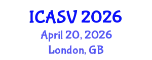 International Conference on Animal Sciences and Veterinary (ICASV) April 20, 2026 - London, United Kingdom