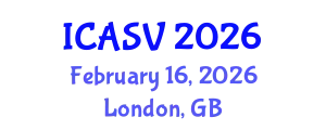 International Conference on Animal Sciences and Veterinary (ICASV) February 16, 2026 - London, United Kingdom