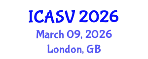 International Conference on Animal Sciences and Veterinary (ICASV) March 09, 2026 - London, United Kingdom