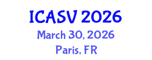 International Conference on Animal Sciences and Veterinary (ICASV) March 30, 2026 - Paris, France