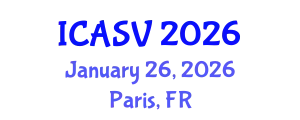 International Conference on Animal Sciences and Veterinary (ICASV) January 26, 2026 - Paris, France