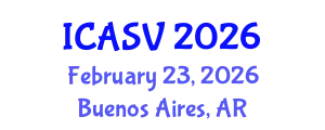 International Conference on Animal Sciences and Veterinary (ICASV) February 23, 2026 - Buenos Aires, Argentina
