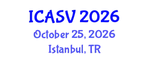 International Conference on Animal Sciences and Veterinary (ICASV) October 25, 2026 - Istanbul, Turkey