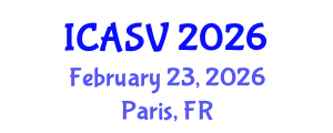 International Conference on Animal Sciences and Veterinary (ICASV) February 23, 2026 - Paris, France