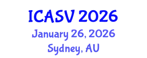 International Conference on Animal Sciences and Veterinary (ICASV) January 26, 2026 - Sydney, Australia