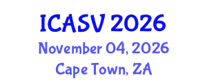 International Conference on Animal Sciences and Veterinary (ICASV) November 04, 2026 - Cape Town, South Africa