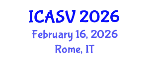 International Conference on Animal Sciences and Veterinary (ICASV) February 16, 2026 - Rome, Italy