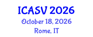 International Conference on Animal Sciences and Veterinary (ICASV) October 18, 2026 - Rome, Italy