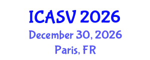 International Conference on Animal Sciences and Veterinary (ICASV) December 30, 2026 - Paris, France