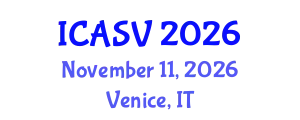 International Conference on Animal Sciences and Veterinary (ICASV) November 11, 2026 - Venice, Italy