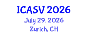 International Conference on Animal Sciences and Veterinary (ICASV) July 29, 2026 - Zurich, Switzerland