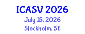 International Conference on Animal Sciences and Veterinary (ICASV) July 15, 2026 - Stockholm, Sweden