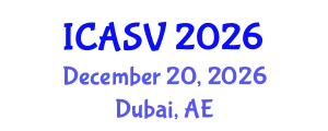 International Conference on Animal Sciences and Veterinary (ICASV) December 20, 2026 - Dubai, United Arab Emirates