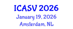 International Conference on Animal Sciences and Veterinary (ICASV) January 19, 2026 - Amsterdam, Netherlands