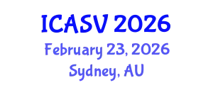 International Conference on Animal Sciences and Veterinary (ICASV) February 23, 2026 - Sydney, Australia