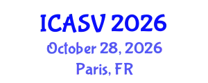 International Conference on Animal Sciences and Veterinary (ICASV) October 28, 2026 - Paris, France